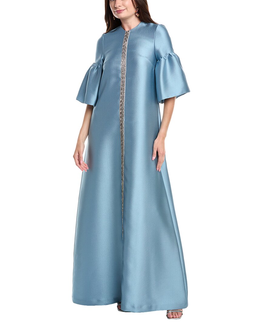 Reem Acra Kaftan In Blue