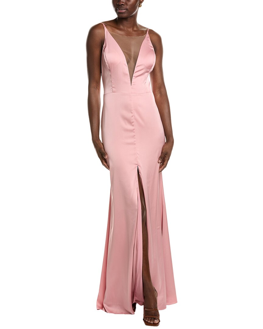 marchesa notte bridesmaid dresses Sheath Round Neck Lace Short Sleeves Light Blue Bridesmaid Dress GB364 –  MyGirlProm.com main image 1