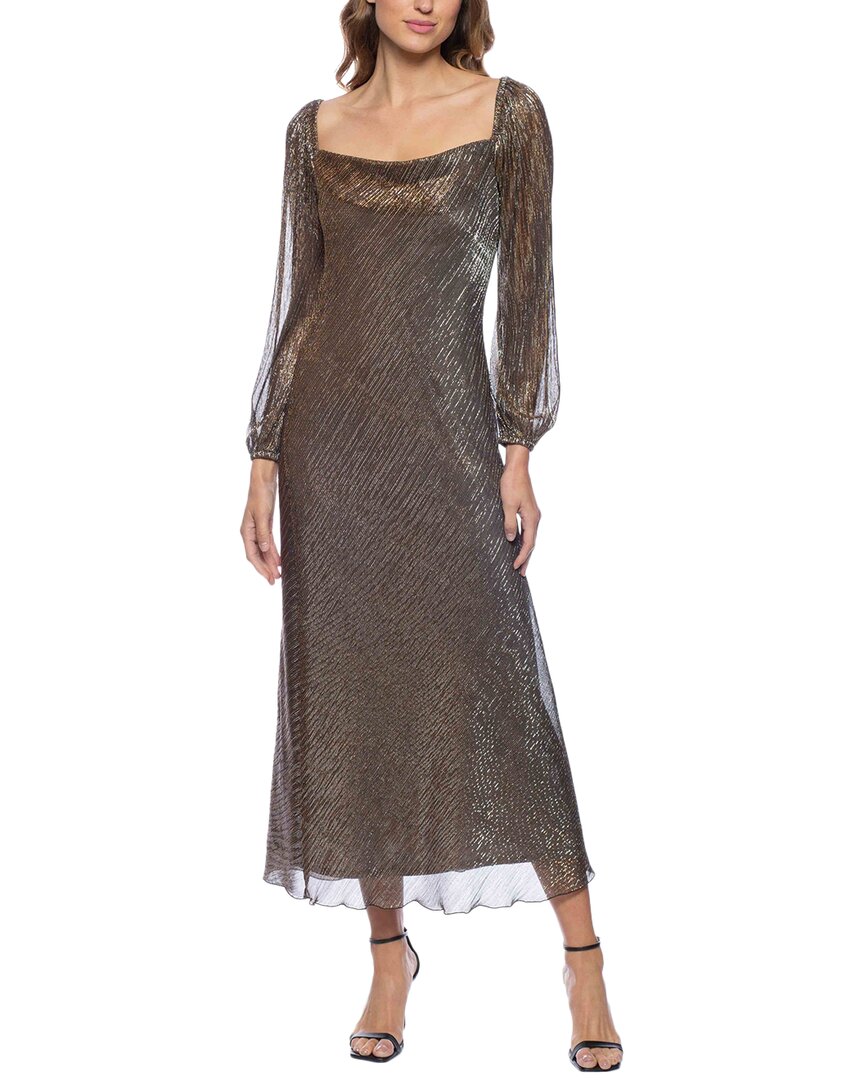 Marina Midi Dress In Brown
