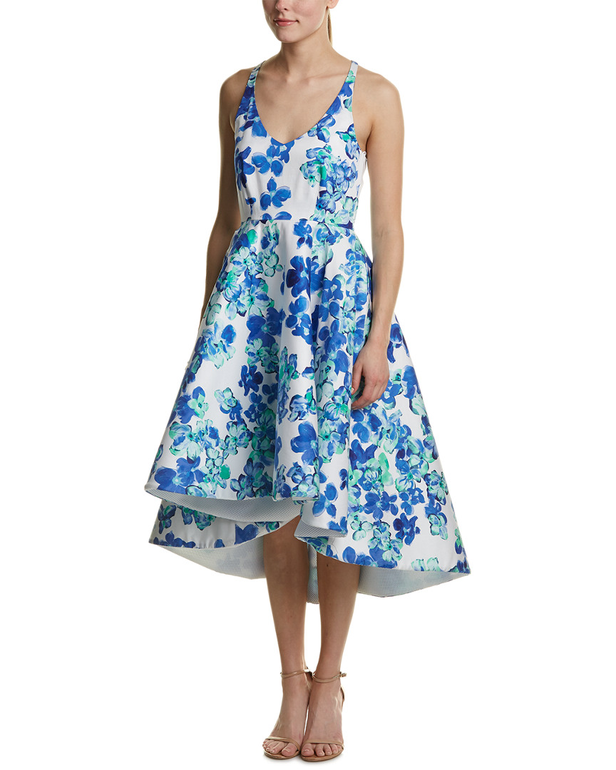 Issue New York Cocktail Dress In Blue Print