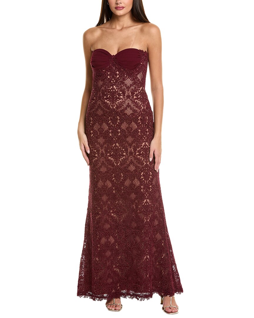 Tadashi Shoji Gown In Brown