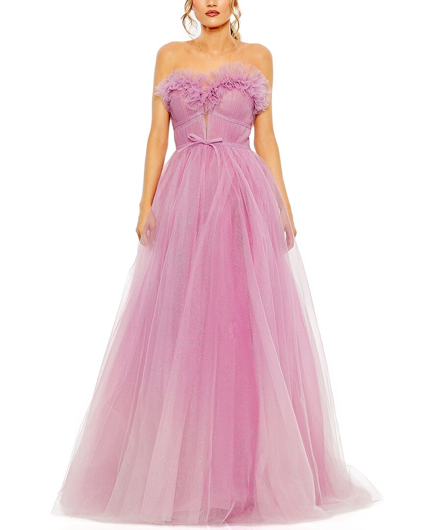 Mac Duggal - Strapless Glitter Tulle Ballgown main image 1