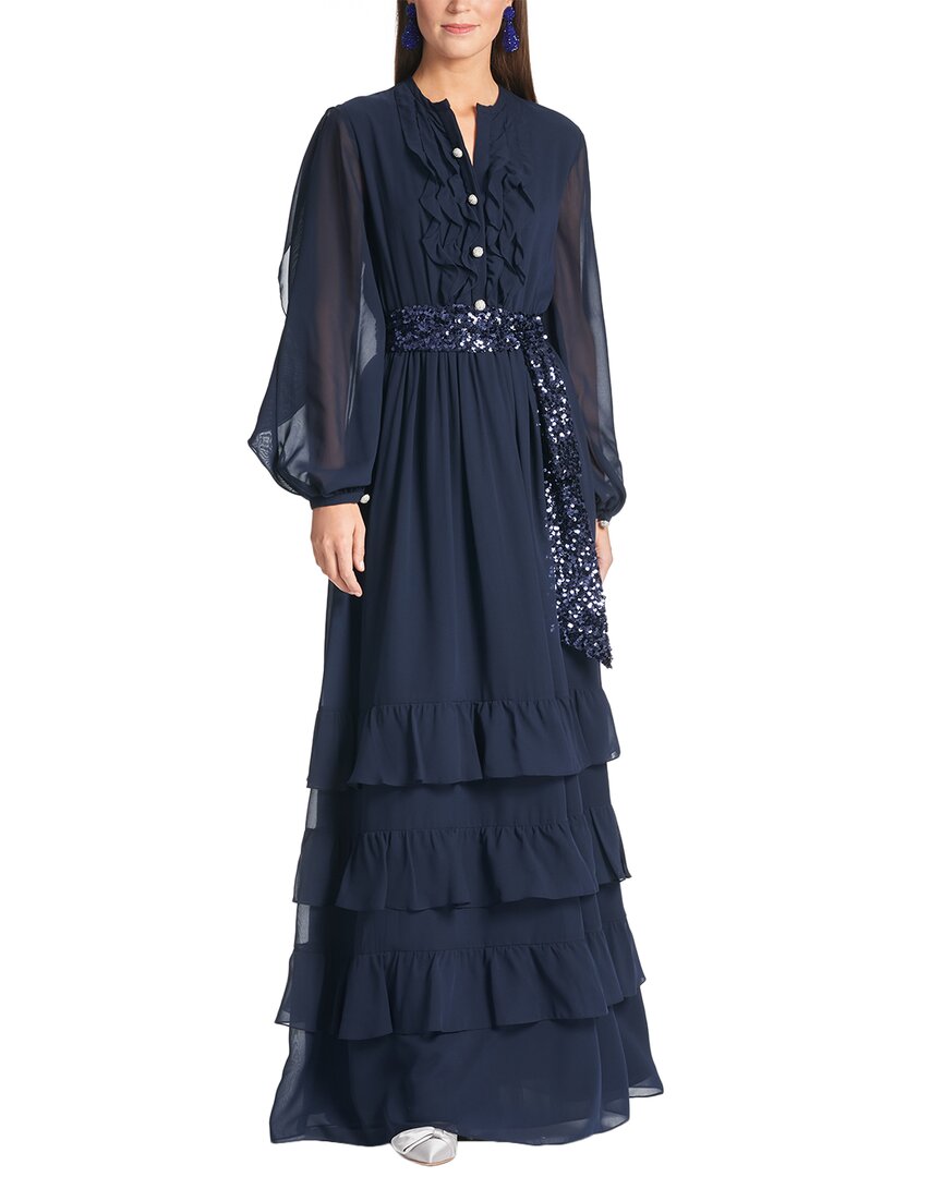 Sachin & Babi Venus Gown In Blue