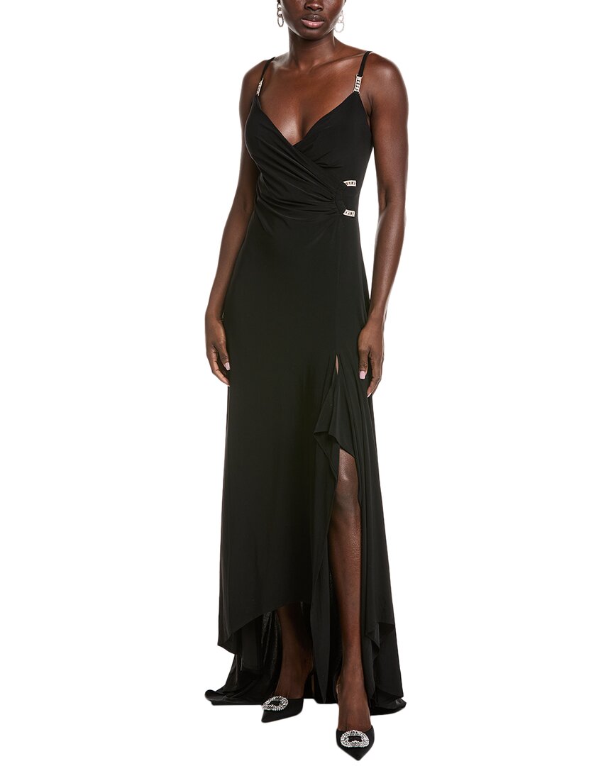 Issue New York High-low Gown In Black