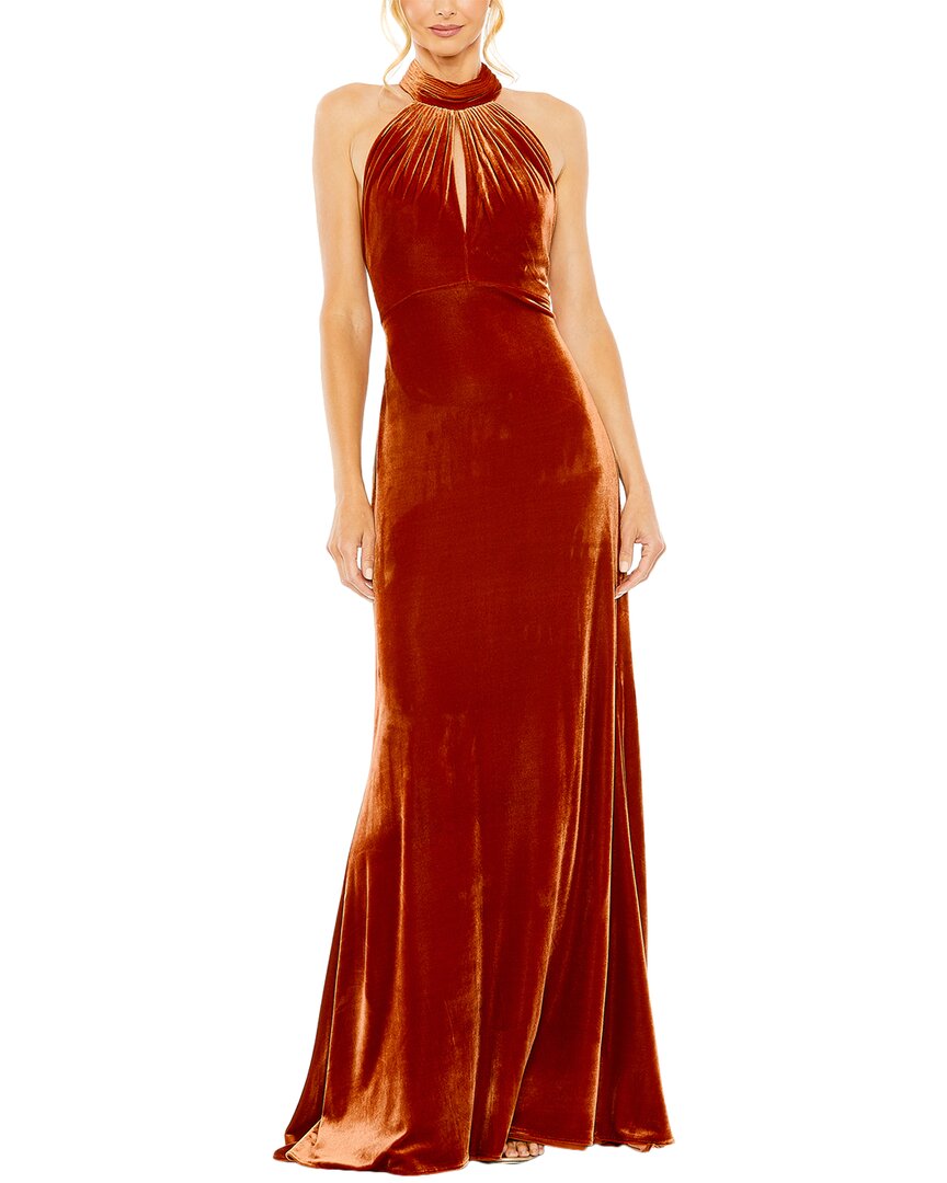 Mac Duggal Sleeveless Gown In White