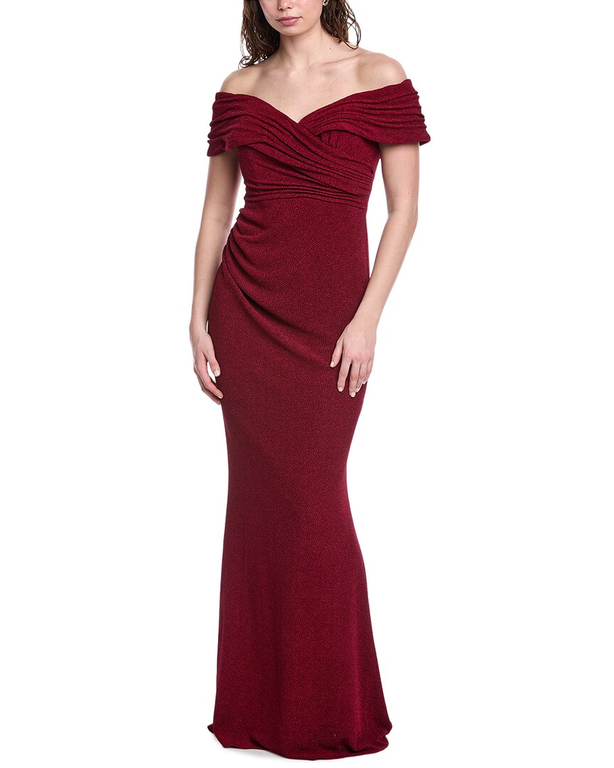 Rene Ruiz Off-shoulder Mermaid Gown In Purple