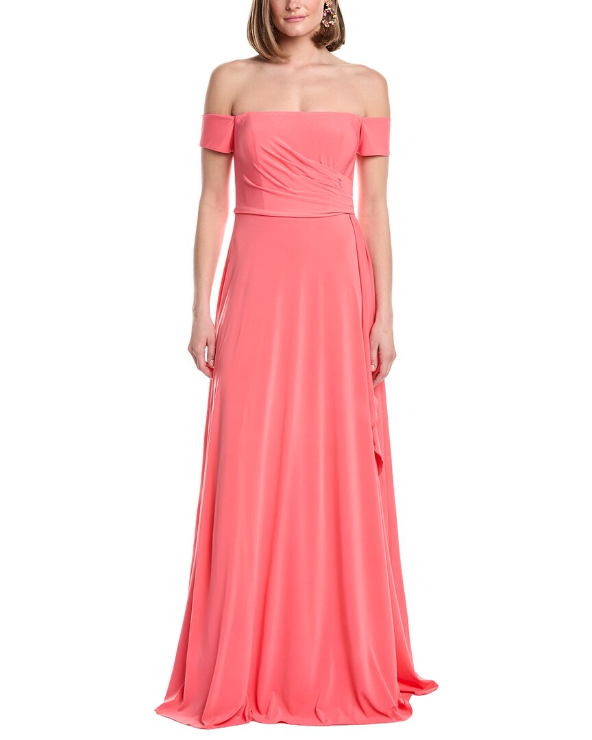 Rene Ruiz Paisley A-line Gown In Pink