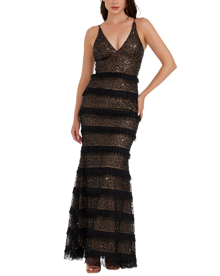 Dress The Population Guinevere Mermaid Gown In Brown