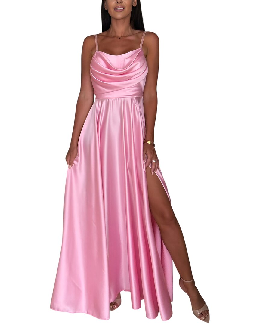 Vera Dolini Maxi Dress In Pink