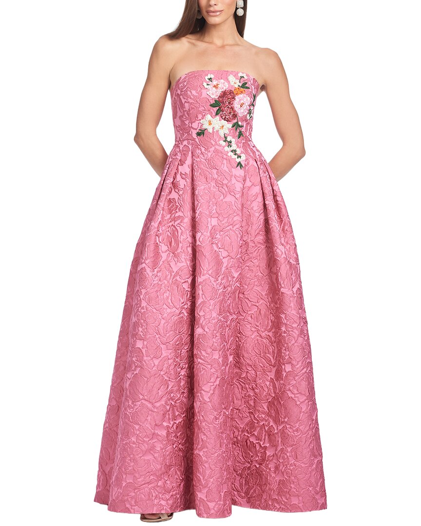 Sachin & Babi Belle Gown In Pink