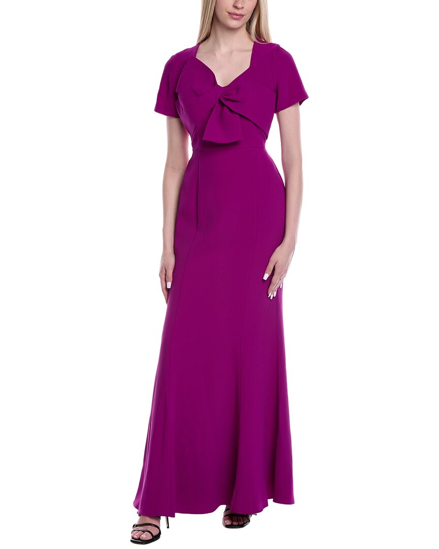 Shani Crepe Gown In Berry