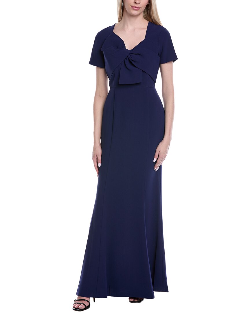 Shani Crepe Gown In Navy