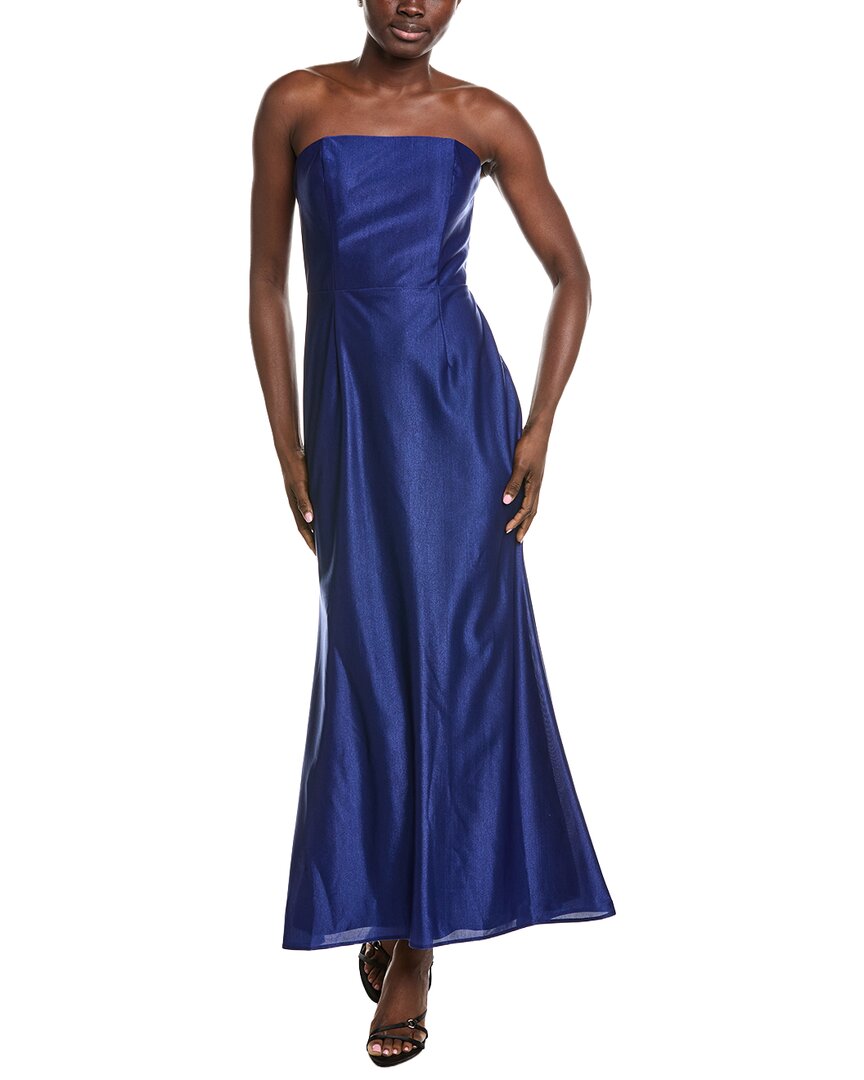 Rene Ruiz Strapless Tea Length Midi Dress In Animal Print