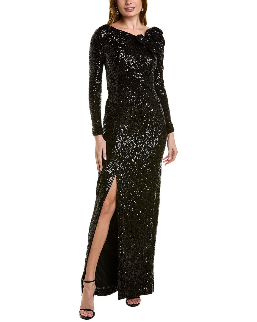 Teri Jon By Rickie Freeman Sequin Gown In Black | ModeSens