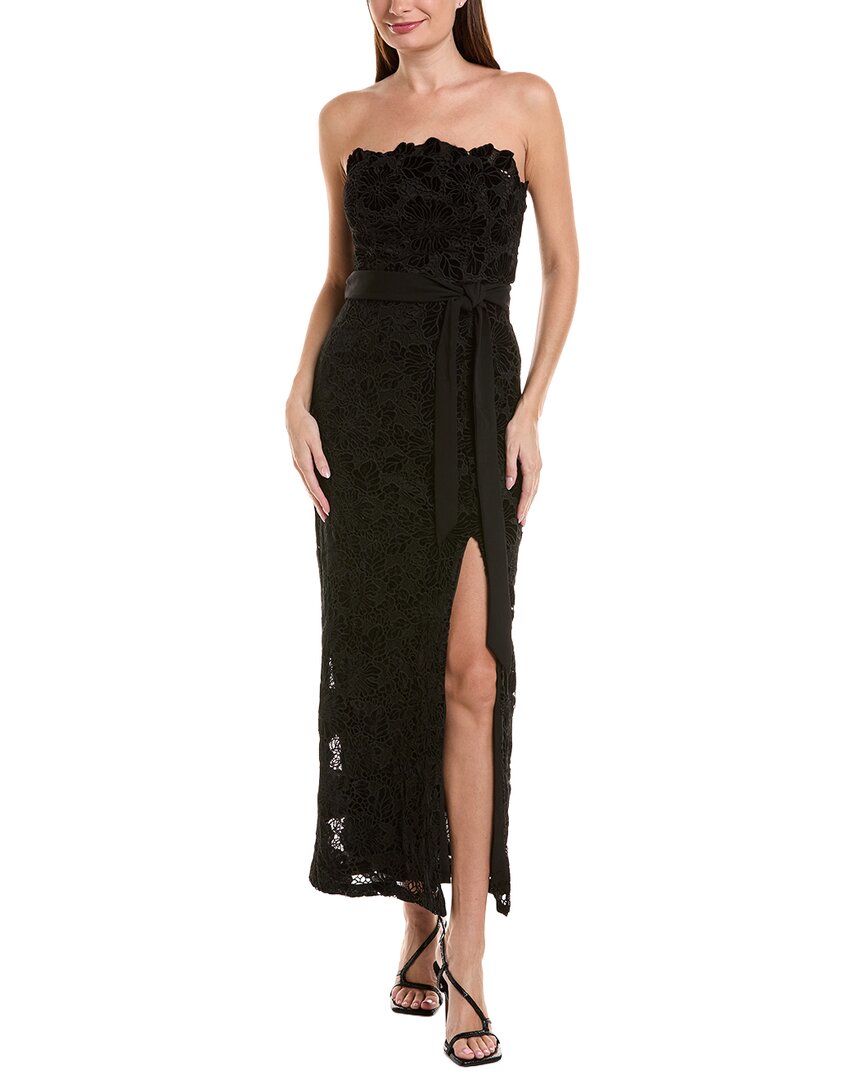 Oleg Cassini Maxi Dress In Animal Print