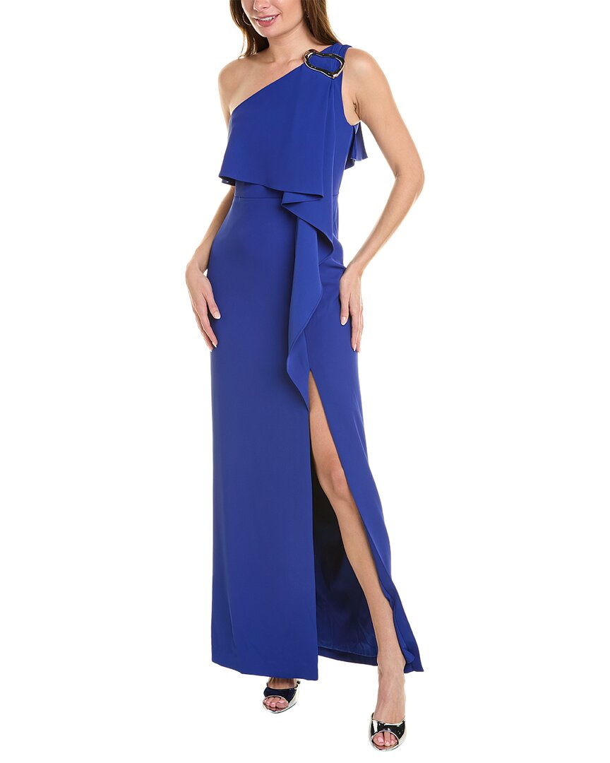 Shop Halston Joelle Gown In Blue