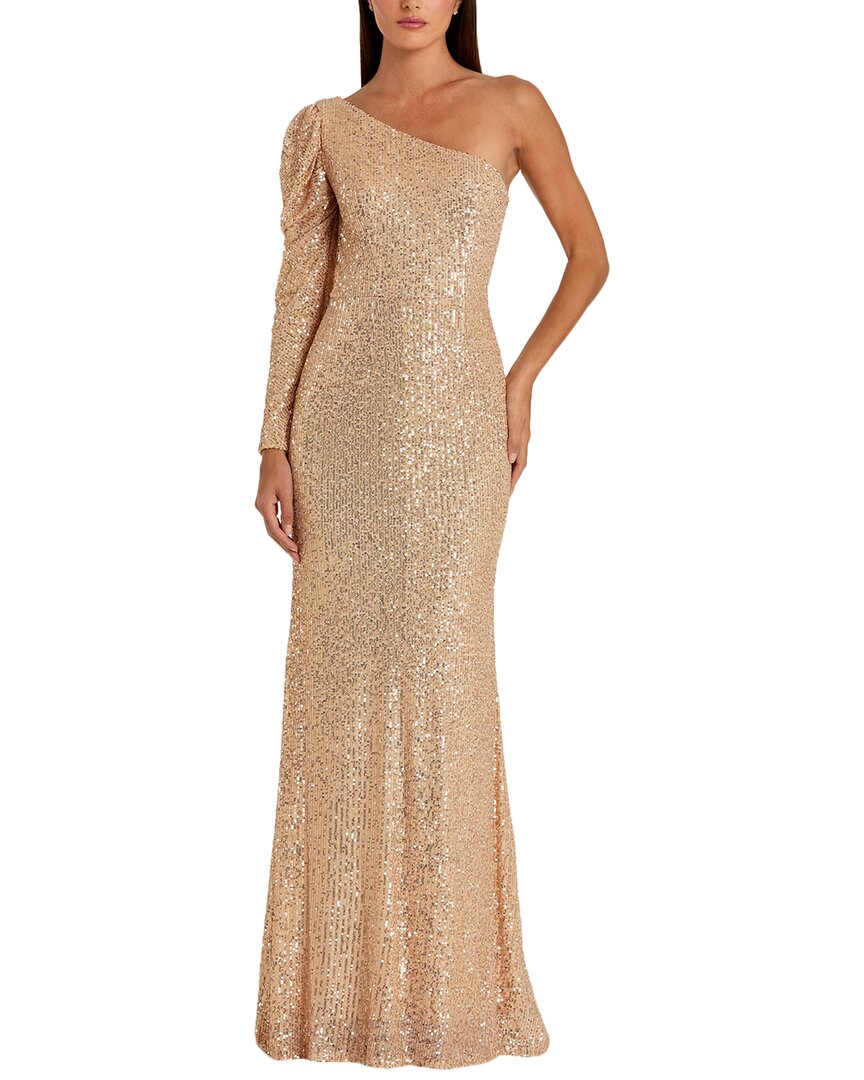Mac Duggal A-line Gown In Yellow
