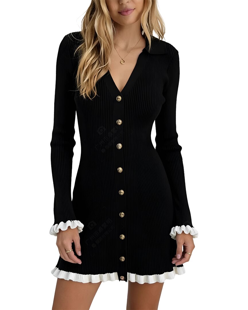 Leon Gori Printed Maxi Dress In Black