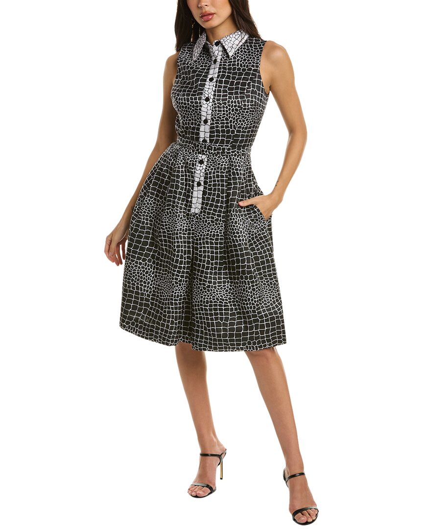TERI JON BY RICKIE FREEMAN TERI JON BY RICKIE FREEMAN GIRAFFE PRINT SHIRTDRESS