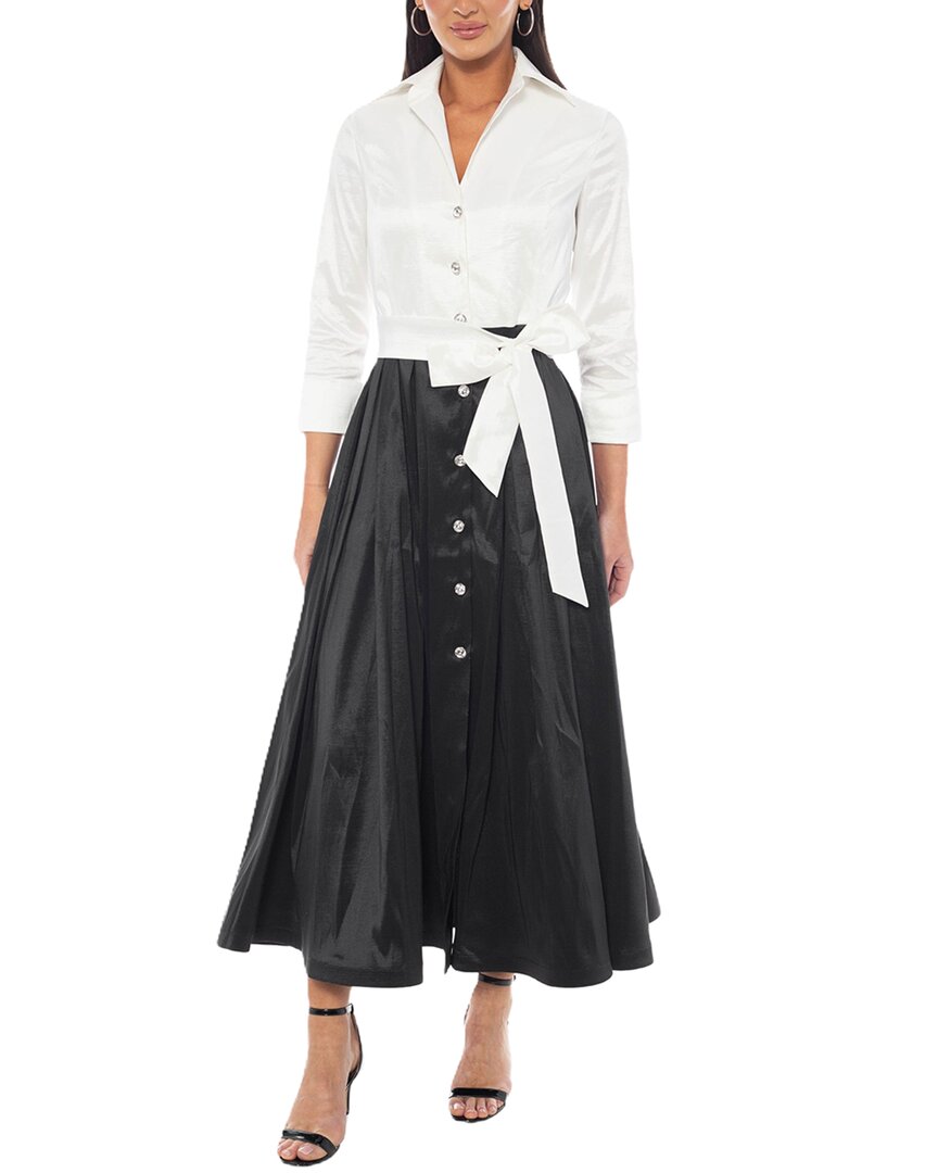 Oleg Cassini Maxi Dress In Black
