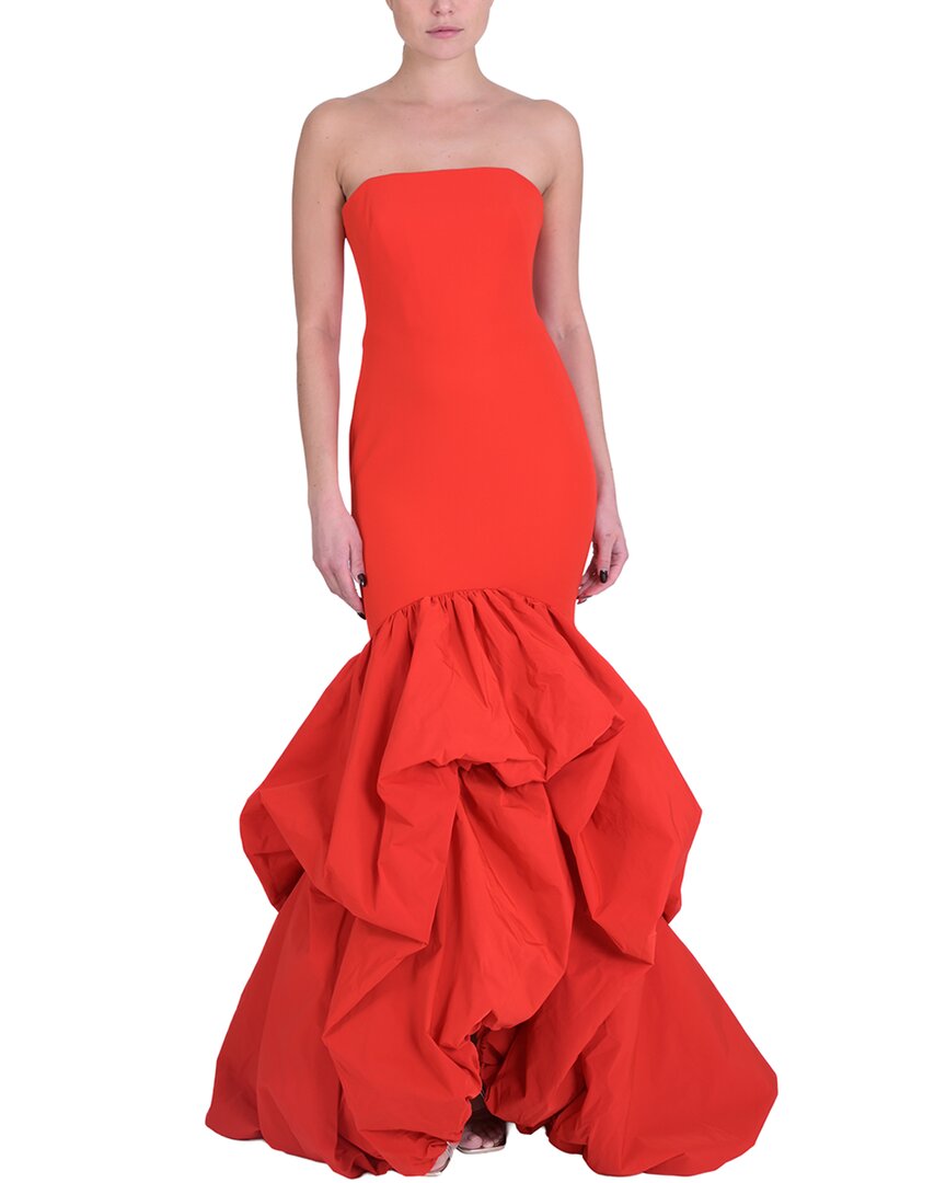 Marchesa Notte Drop Waist Mermaid Gown Women's | eBay