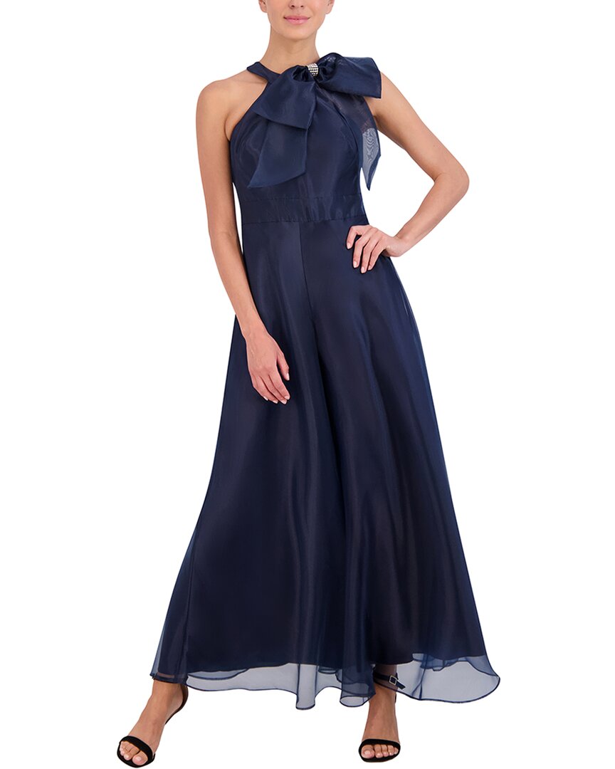 Eliza J Sleeveless Solid Walk-thru Jumpsuit