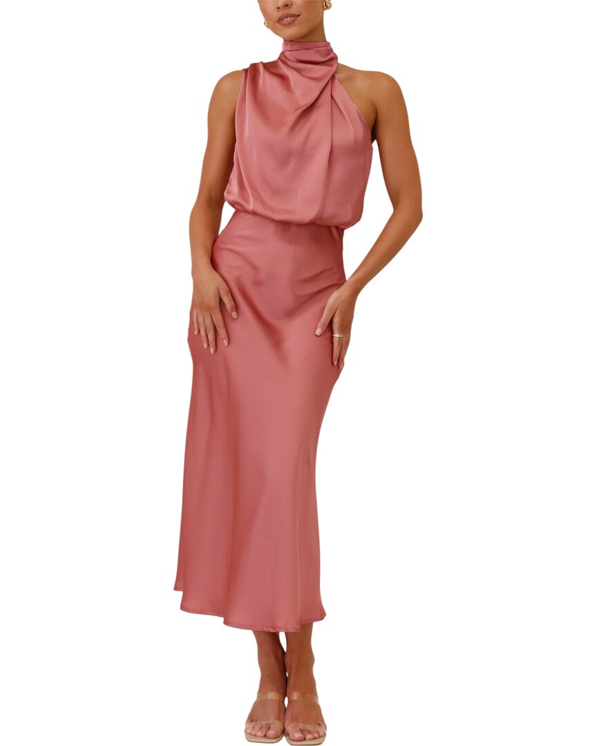 Anette Midi Dress In Pink