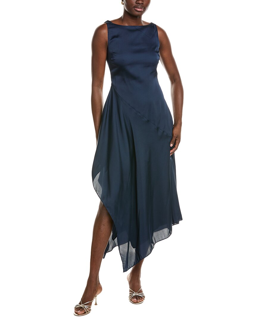 Azeeza Manisha Midi Dress In Deep Sea