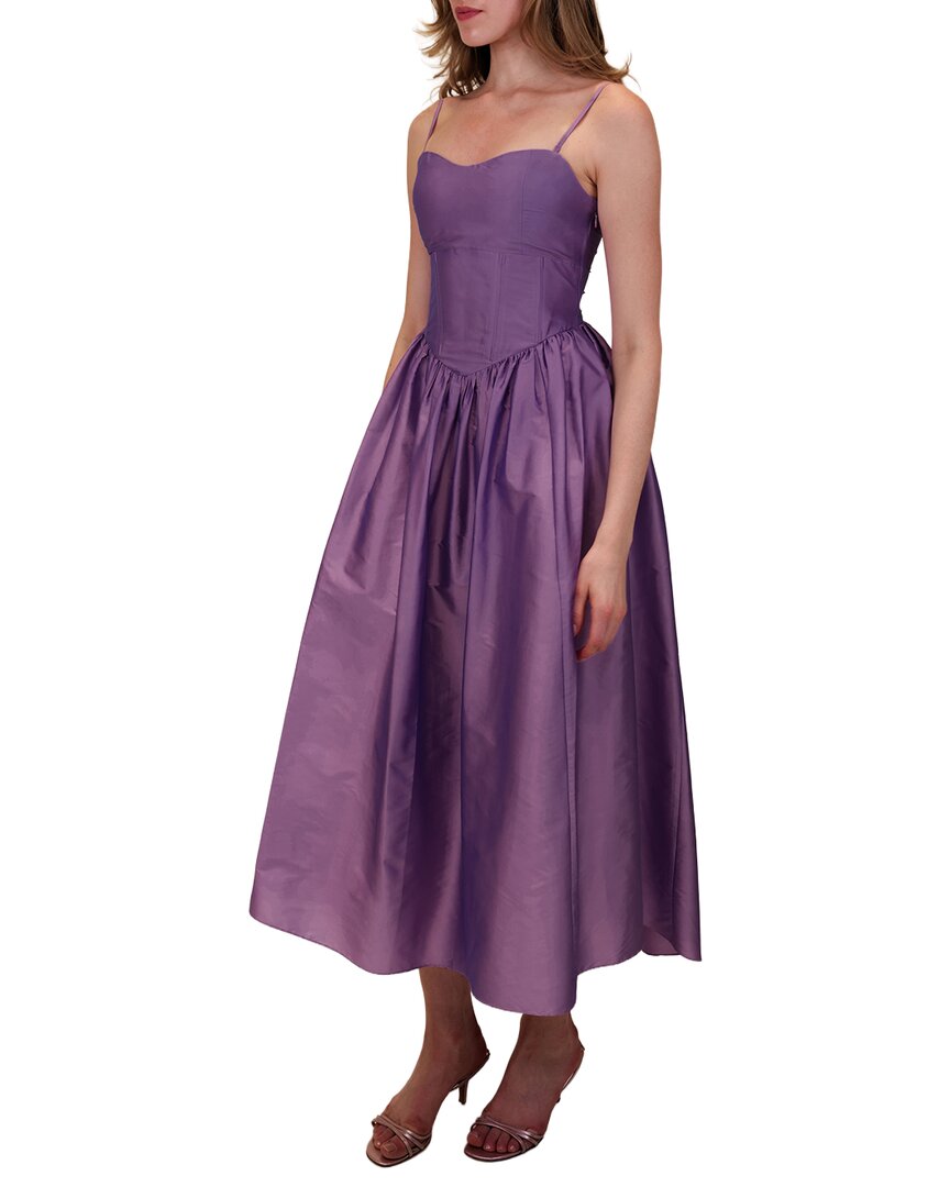 Azeeza Naina Midi Dress In Amethyst