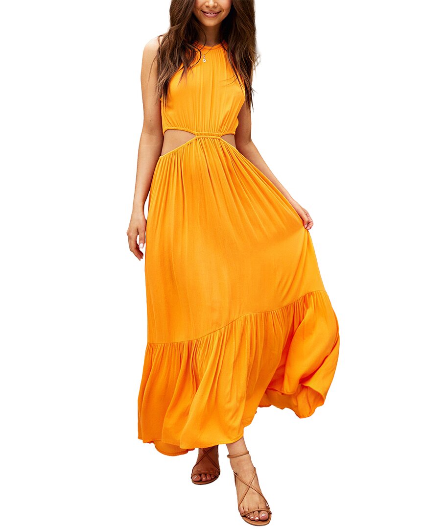 Deli S Delli.s Sleeveless Solid Maxi Dress In Yellow