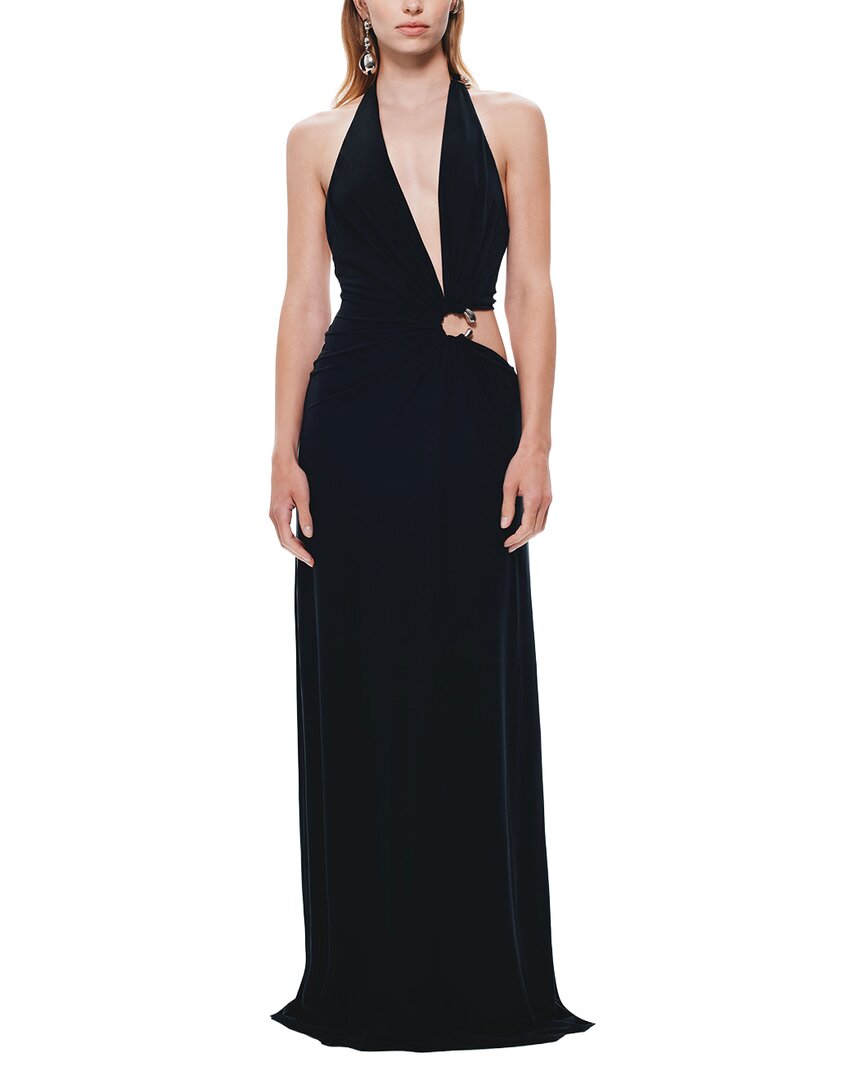 Misha The 'devon' Cupro Dress In Black