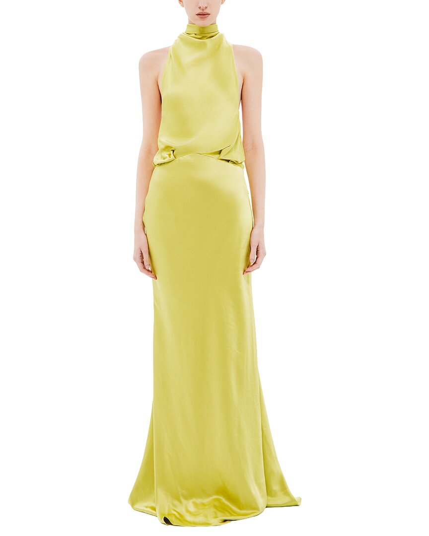 Misha The 'cameron' Satin Dress In Red