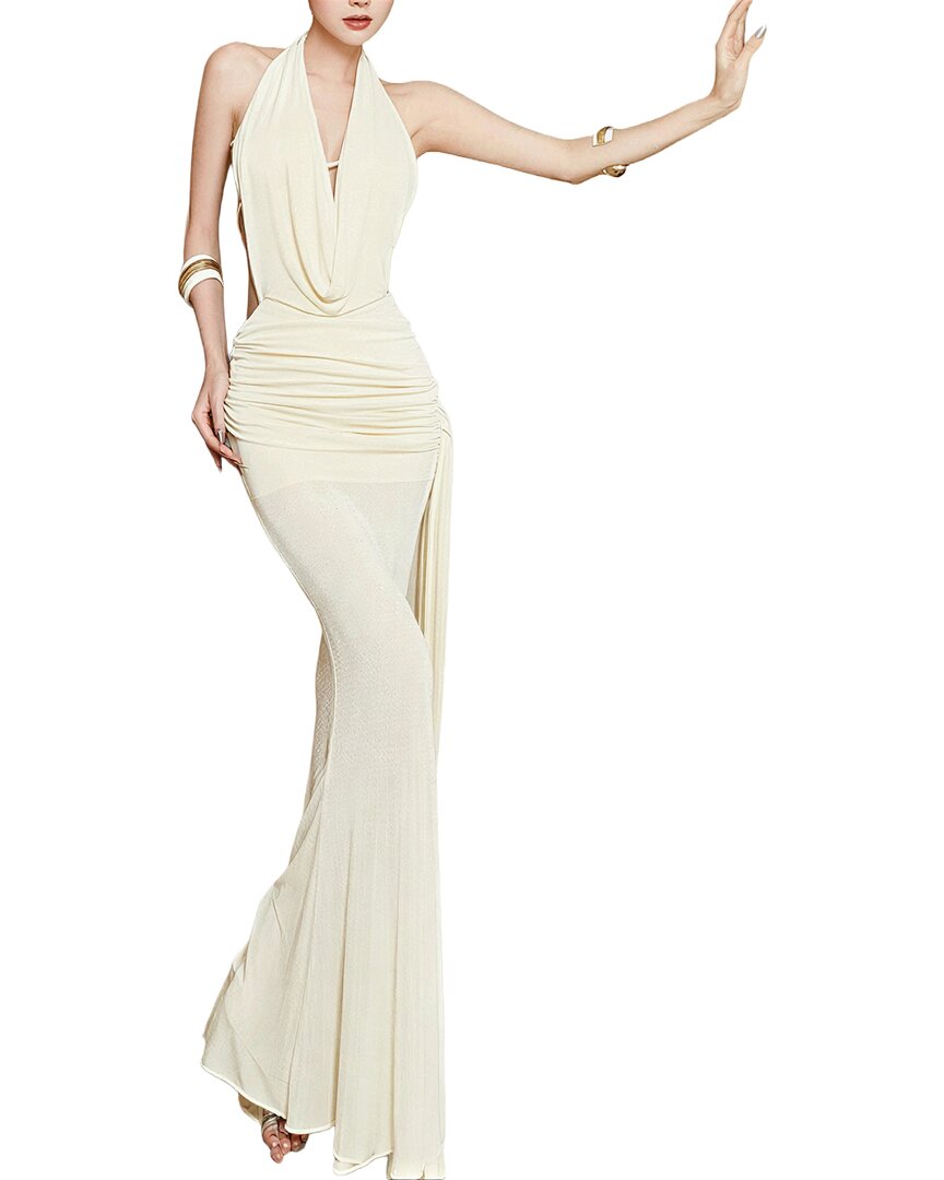 Olivia Taylor Maxi  Dress In Apricot