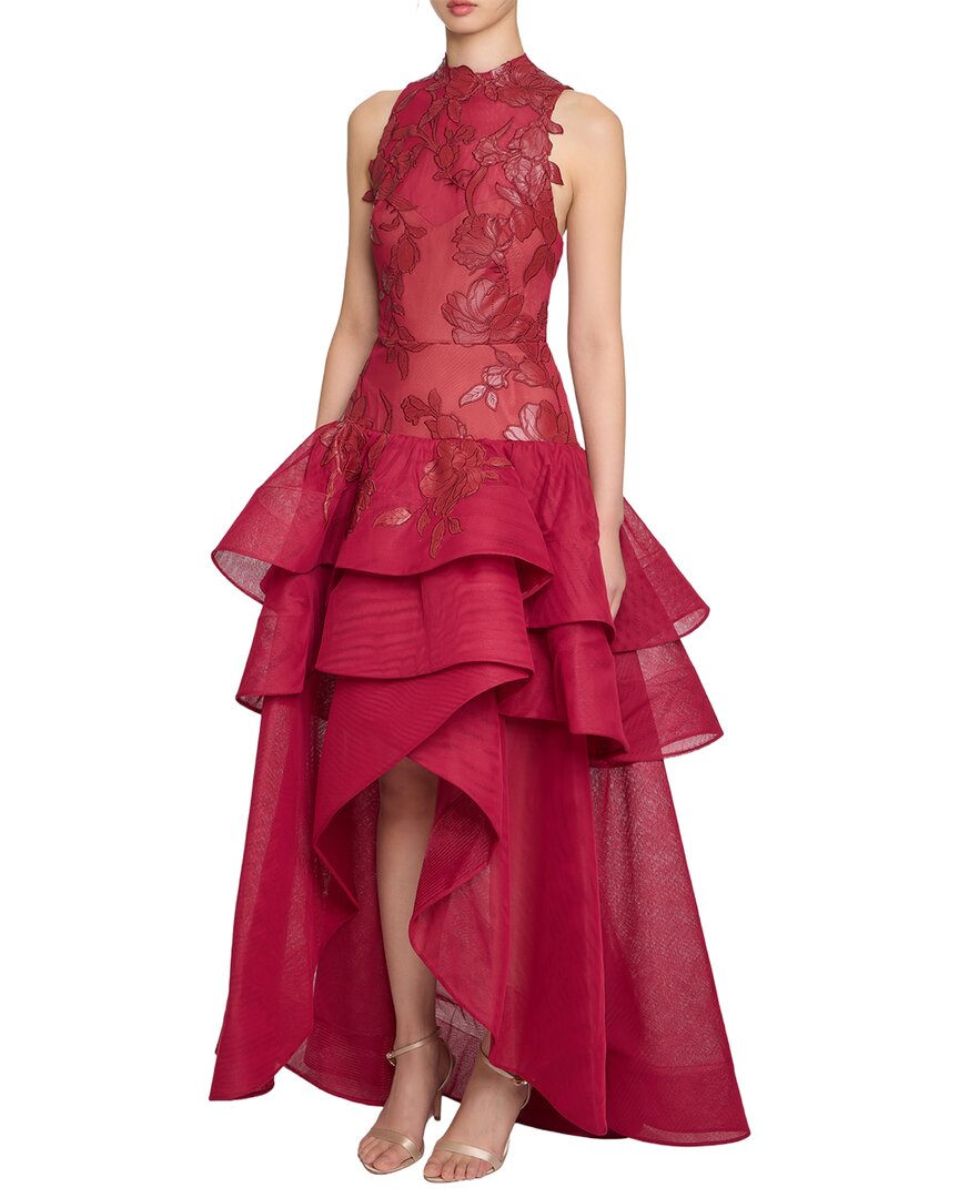 Marchesa Gown In Red