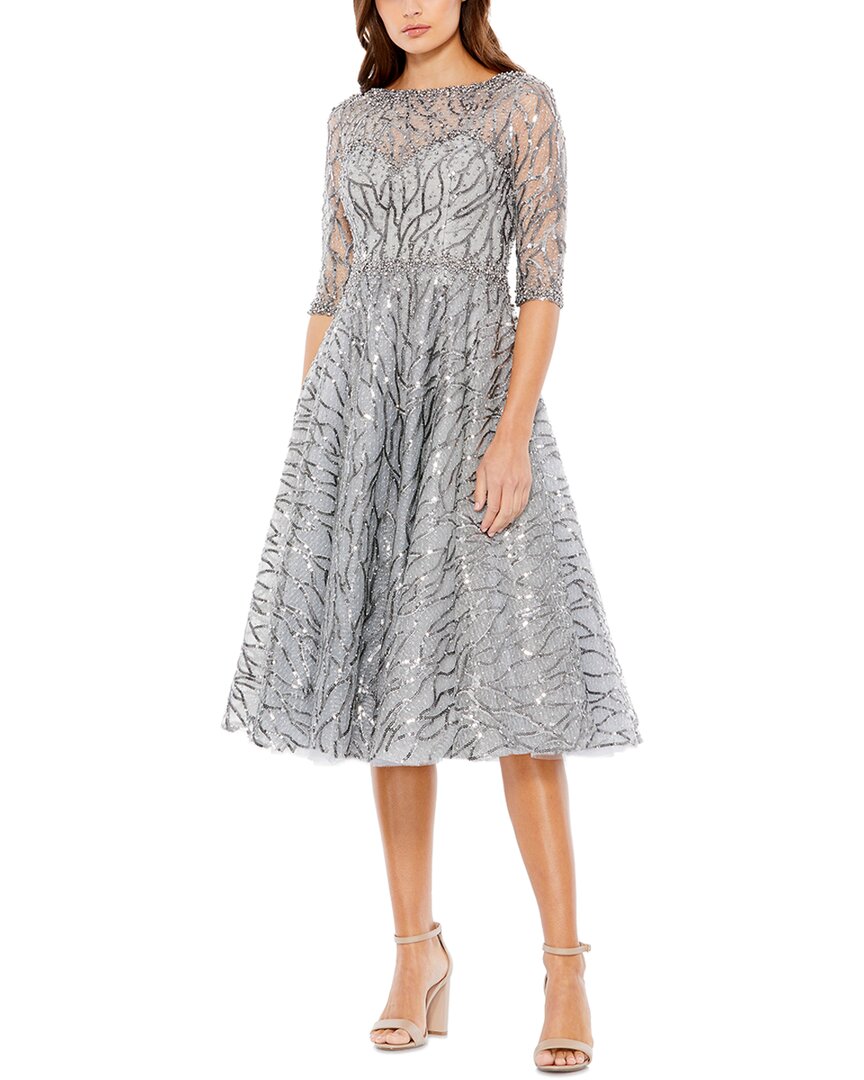 Mac Duggal Sequin Embellished Midi Dress