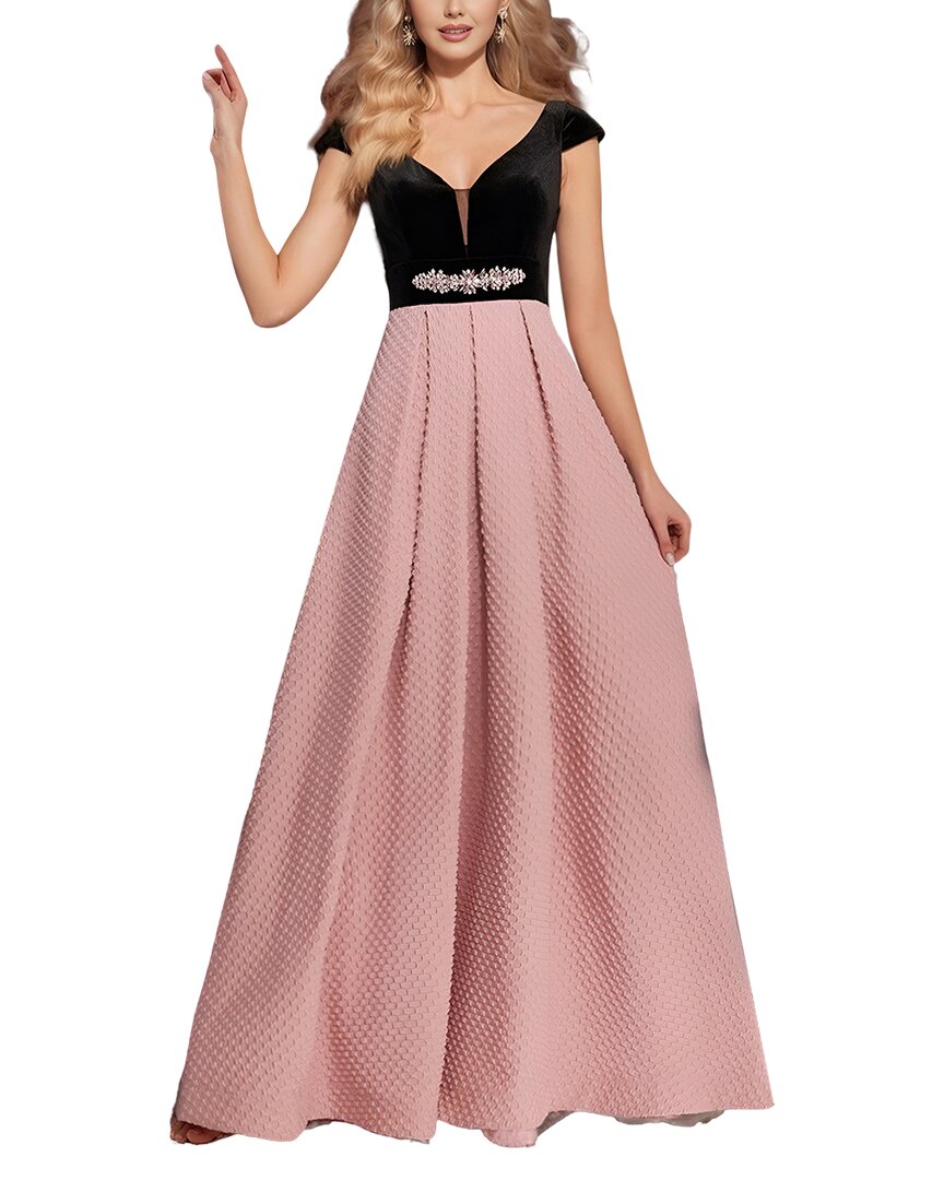 Vincent Print Maxi Dress In Pink
