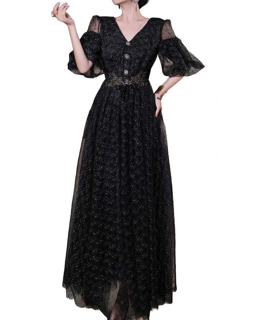 Brc By Burryco Solid Maxi Dress In Black