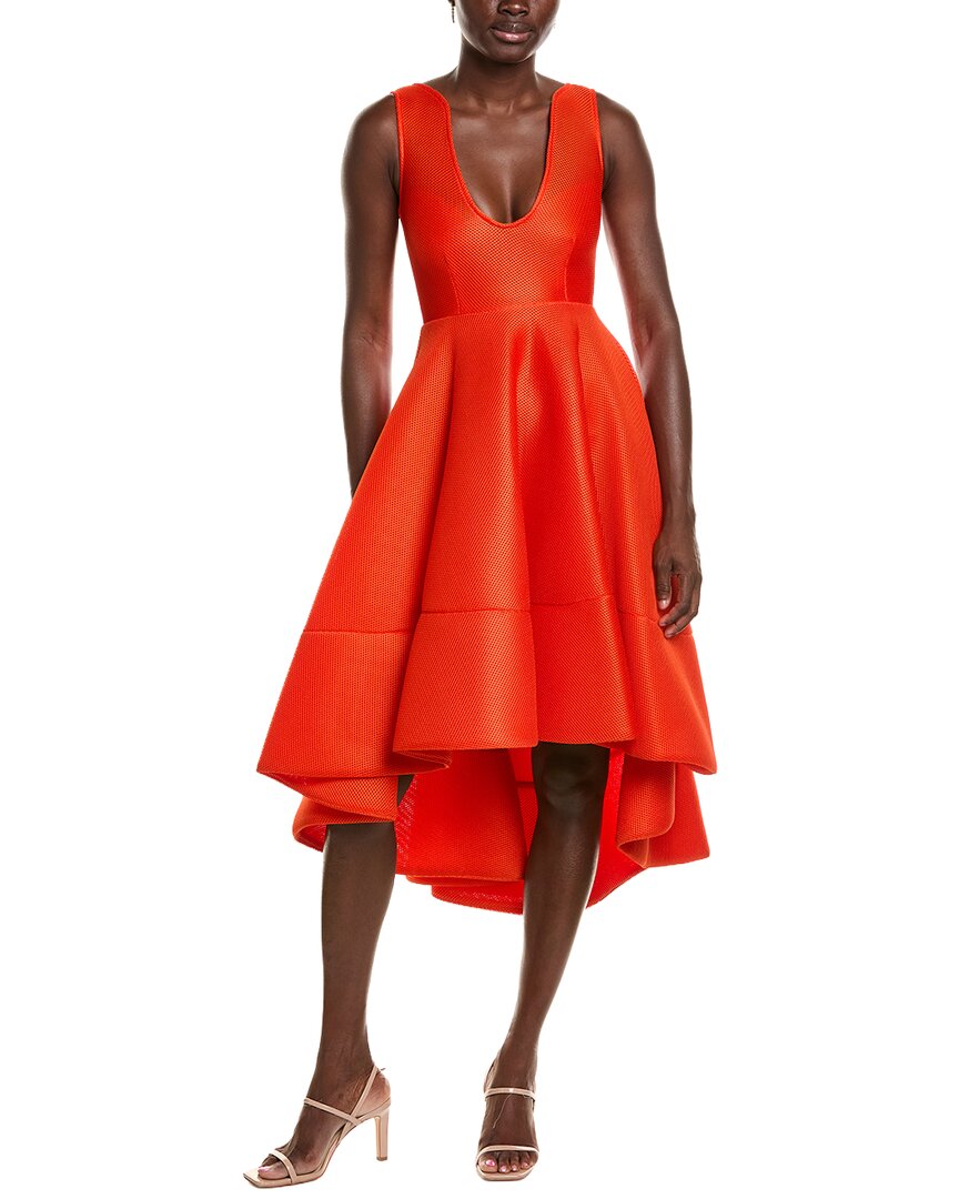 Issue New York Midi Dress In Orange