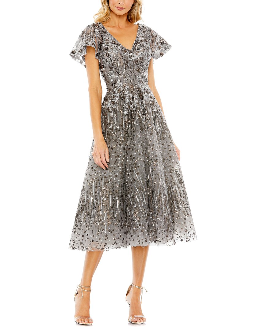 Mac Duggal Embellished Butterfly Fit And Flare Dress