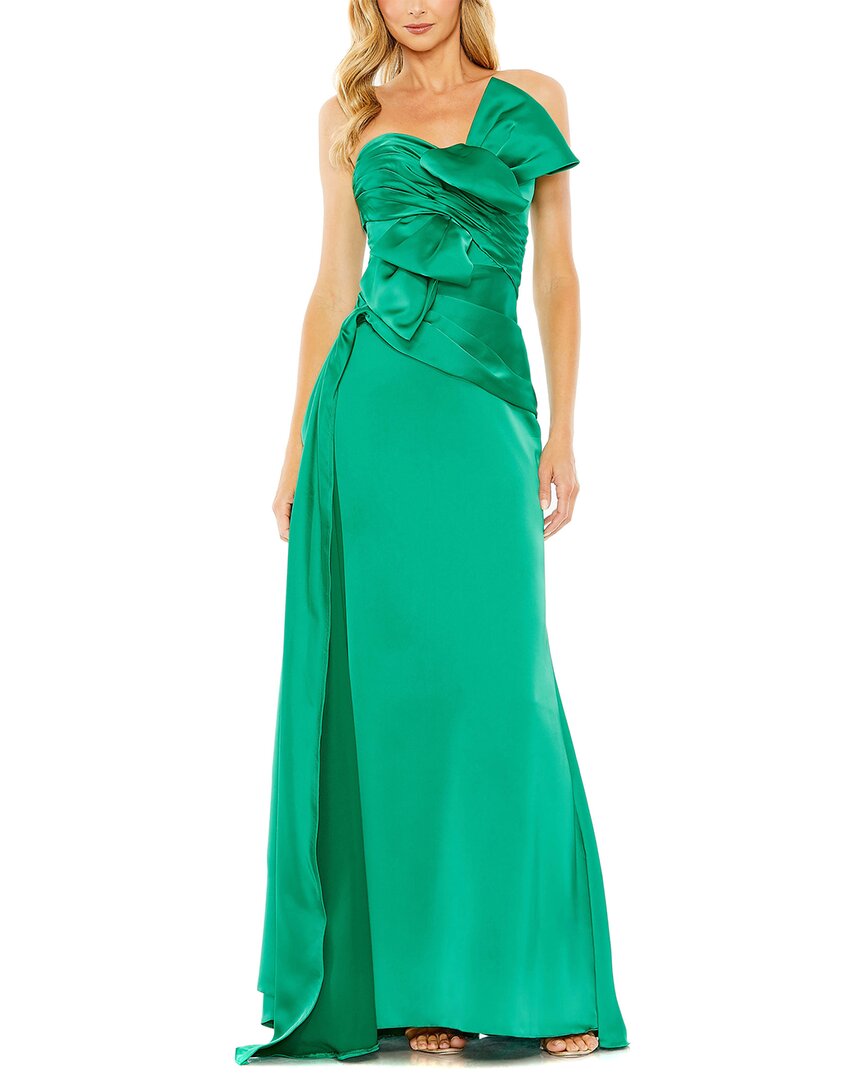Shop Mac Duggal Strapless Bow Front Detailed Gown