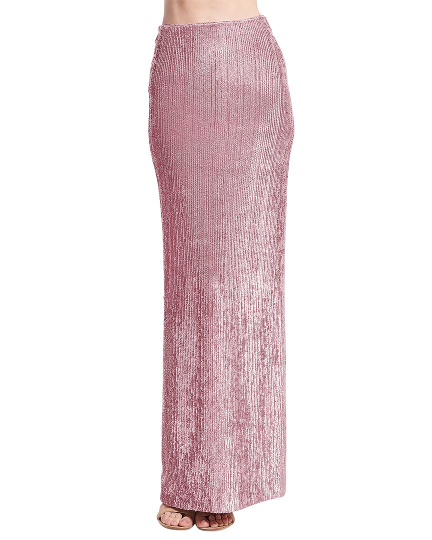 Shop Emily Shalant Long Stretch Sequin Column Skirt
