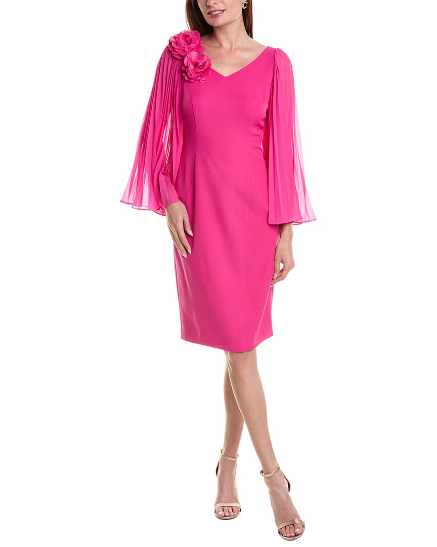 Shop Rene Ruiz Cocktail Sheath Dress In Pink