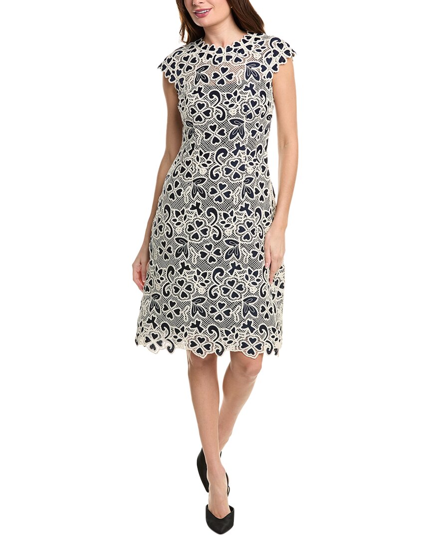 Shop Teri Jon By Rickie Freeman Crochet Lace Sheath Dress In White