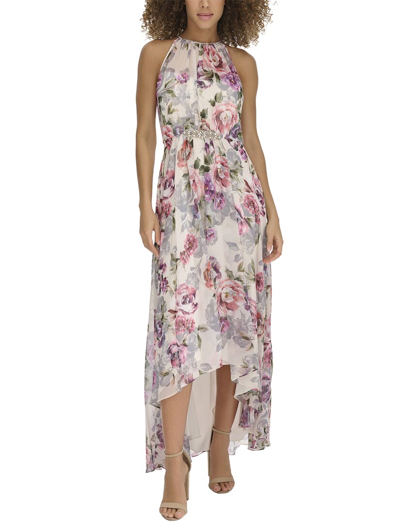 ELIZA J ELIZA J PRINTED CHIFFON GOWN