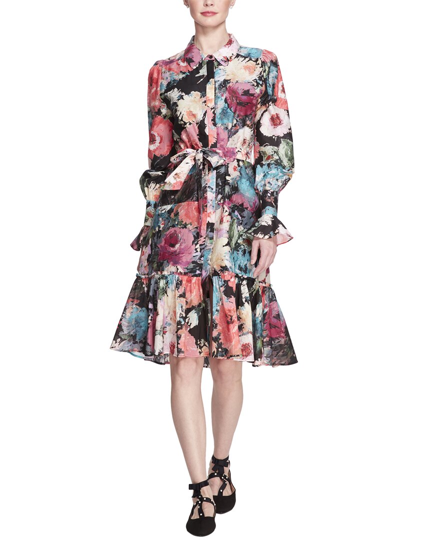 Shop Marchesa Notte Danica Printed Dress