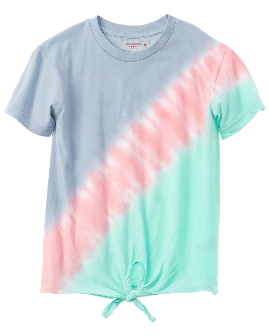 Image of Vintage Havana Diagonal Tie-Front T-Shirt