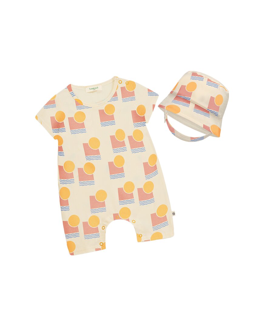 The Bonnie Mob The Bonniemob Shorty Playsuit & Hat Set In Multi