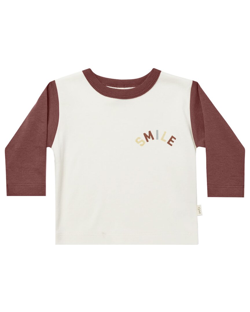 Quincy Mae Long Sleeve Pocket Tee In Multi