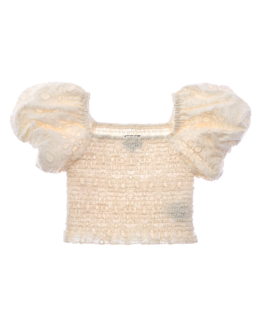 Bardot Junior Ashlyn Broderie Top In Nude