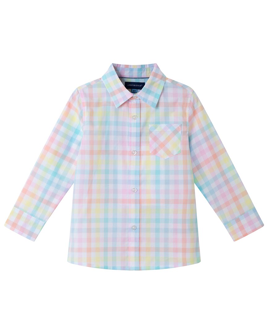 Andy & Evan Check Button-down Shirt In Multi